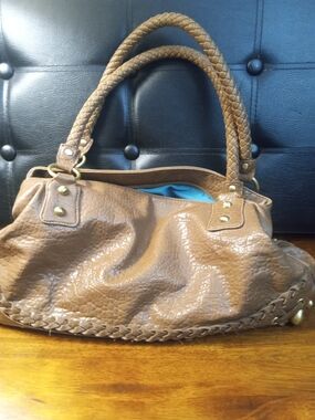 Naturalizer Braided Handle Brown Shoulder Bag